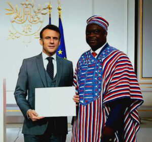 Liberia’s Ambassador to France Presents Letters of Credence to President Emmanuel Macron